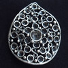 Cabochons, Zinc Alloy Jewelry Findings, Lead-free, 24x31mm, Sold by Bag