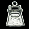 Pendant, Zinc Alloy Jewelry Findings, Lead-free, 10x18mm, Sold by Bag