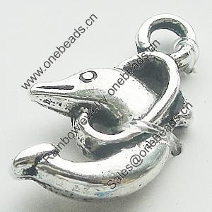 Pendant, Zinc Alloy Jewelry Findings, Lead-free, 10x15mm, Sold by Bag