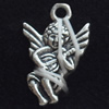 Pendant, Zinc Alloy Jewelry Findings, Lead-free, 10x11mm, Sold by Bag