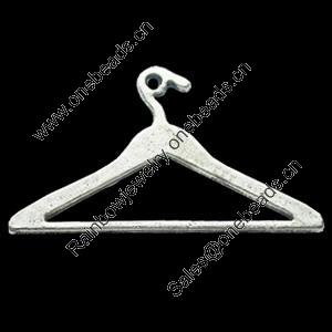 Pendant, Zinc Alloy Jewelry Findings, Lead-free, 42x24mm, Sold by Bag