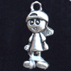 Pendant, Zinc Alloy Jewelry Findings, Lead-free, 6x18mm, Sold by Bag