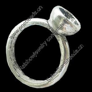 Zinc Alloy Rings, Lead-free, 22x28mm, Sold by Bag