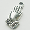 Pendant, Zinc Alloy Jewelry Findings, Lead-free, Hand 9x19mm, Sold by Bag