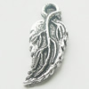 Pendant, Zinc Alloy Jewelry Findings, Lead-free, Leaf 8x19mm, Sold by Bag