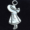 Pendant, Zinc Alloy Jewelry Findings, Lead-free, 10x24mm, Sold by Bag