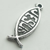 Pendant, Zinc Alloy Jewelry Findings, Lead-free, 10x26mm, Sold by Bag