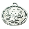 Pendant, Zinc Alloy Jewelry Findings, Lead-free, 17x20mm, Sold by Bag