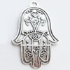 Pendant, Zinc Alloy Jewelry Findings, Lead-free, 46x73mm, Sold by Bag
