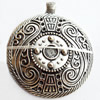 Pendant, Zinc Alloy Jewelry Findings, Lead-free, 52x61mm, Sold by Bag