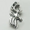 Pendant, Zinc Alloy Jewelry Findings, Lead-free, Animal 11x26mm, Sold by Bag