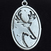 Pendant, Zinc Alloy Jewelry Findings, Lead-free, 19x33mm, Sold by Bag