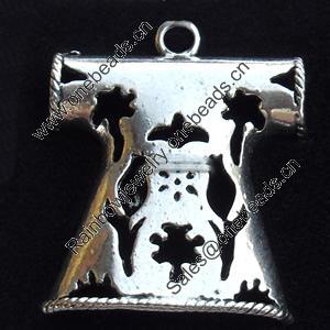 Pendant, Zinc Alloy Jewelry Findings, Lead-free, 24x30mm, Sold by Bag