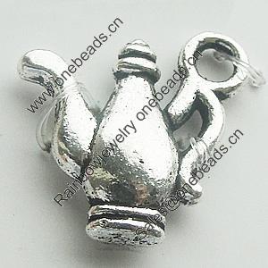 Pendant, Zinc Alloy Jewelry Findings, Lead-free, 15x15mm, Sold by Bag