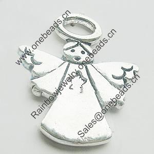 Pendant, Zinc Alloy Jewelry Findings, Lead-free, 26x30mm, Sold by Bag