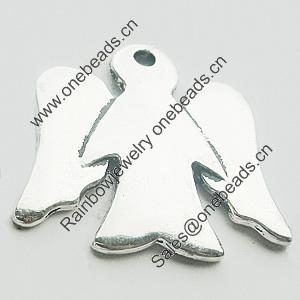 Pendant, Zinc Alloy Jewelry Findings, Lead-free, 28x26mm, Sold by Bag