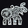 Pendant, Zinc Alloy Jewelry Findings, Lead-free, 37x37mm, Sold by Bag