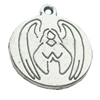 Pendant, Zinc Alloy Jewelry Findings, Lead-free, 18x20mm, Sold by Bag