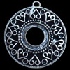 Zinc Alloy Pendant Settings, Lead-free, 29x33mm, Sold by Bag