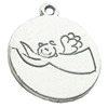 Pendant, Zinc Alloy Jewelry Findings, Lead-free, 18x20mm, Sold by Bag