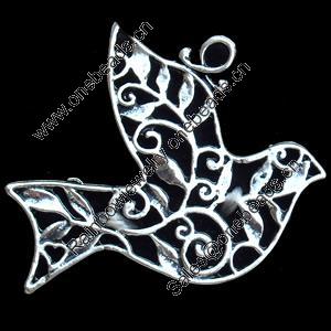 Pendant, Zinc Alloy Jewelry Findings, Lead-free, 37x33mm, Sold by Bag