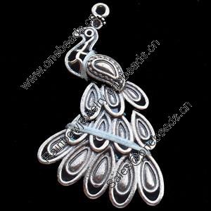 Pendant, Zinc Alloy Jewelry Findings, Lead-free, 24x43mm, Sold by Bag