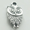 Pendant, Zinc Alloy Jewelry Findings, Lead-free, Owl 9x18mm, Sold by Bag