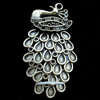 Pendant, Zinc Alloy Jewelry Findings, Lead-free, 23x44mm, Sold by Bag