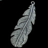 Pendant, Zinc Alloy Jewelry Findings, Lead-free, 18x60mm, Sold by Bag