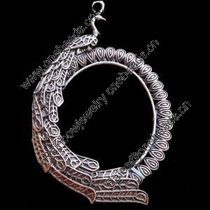 Pendant, Zinc Alloy Jewelry Findings, Lead-free, 53x82mm, Sold by Bag