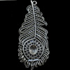 Pendant, Zinc Alloy Jewelry Findings, Lead-free, 33x80mm, Sold by Bag