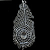 Pendant, Zinc Alloy Jewelry Findings, Lead-free, 33x80mm, Sold by Bag