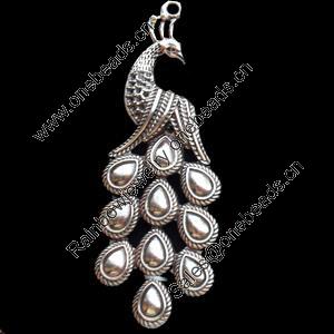 Pendant, Zinc Alloy Jewelry Findings, Lead-free, 30x85mm, Sold by Bag