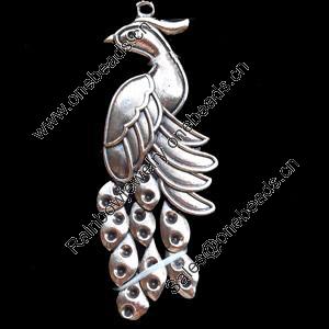 Pendant, Zinc Alloy Jewelry Findings, Lead-free, 32x85mm, Sold by Bag