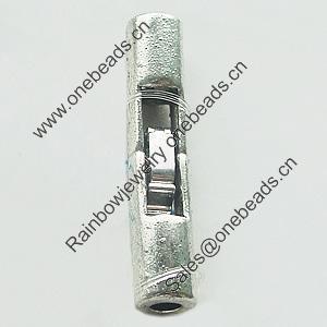 Clasps Zinc Alloy Jewelry Findings Lead-free, 6x32mm, Sold by Bag 