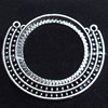 Connectors, Zinc Alloy Jewelry Findings, Lead-free, 41x37mm, Sold by Bag