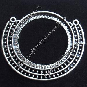Connectors, Zinc Alloy Jewelry Findings, Lead-free, 41x37mm, Sold by Bag