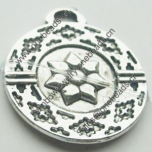 Pendant, Zinc Alloy Jewelry Findings, Lead-free, 25x28mm, Sold by Bag