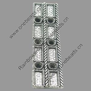 Connectors, Zinc Alloy Jewelry Findings, Lead-free, 13x52mm, Sold by Bag