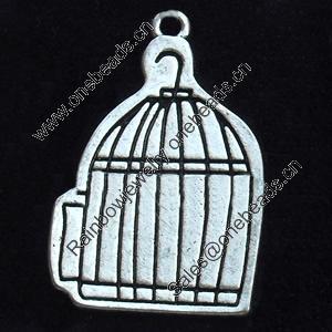 Pendant, Zinc Alloy Jewelry Findings, Lead-free, 17x26mm, Sold by Bag