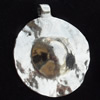 Pendant, Zinc Alloy Jewelry Findings, Lead-free, 34x39mm, Sold by Bag