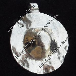 Pendant, Zinc Alloy Jewelry Findings, Lead-free, 34x39mm, Sold by Bag