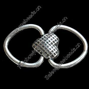 Connectors, Zinc Alloy Jewelry Findings, Lead-free, 25x13mm, Sold by Bag