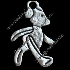 Pendant, Zinc Alloy Jewelry Findings, Lead-free, 17x28mm, Sold by Bag
