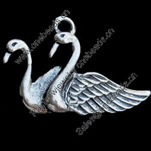 Pendant, Zinc Alloy Jewelry Findings, Lead-free, 30x20mm, Sold by Bag