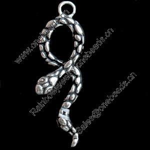 Pendant, Zinc Alloy Jewelry Findings, Lead-free, 10x34mm, Sold by Bag