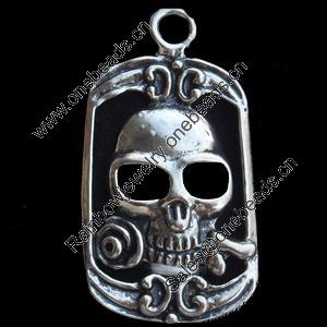 Pendant, Zinc Alloy Jewelry Findings, Lead-free, 21x39mm, Sold by Bag