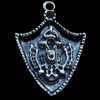 Pendant, Zinc Alloy Jewelry Findings, Lead-free, 22x30mm, Sold by Bag