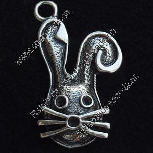 Pendant, Zinc Alloy Jewelry Findings, Lead-free, 11x27mm, Sold by Bag