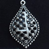 Pendant, Zinc Alloy Jewelry Findings, Lead-free, 21x33mm, Sold by Bag